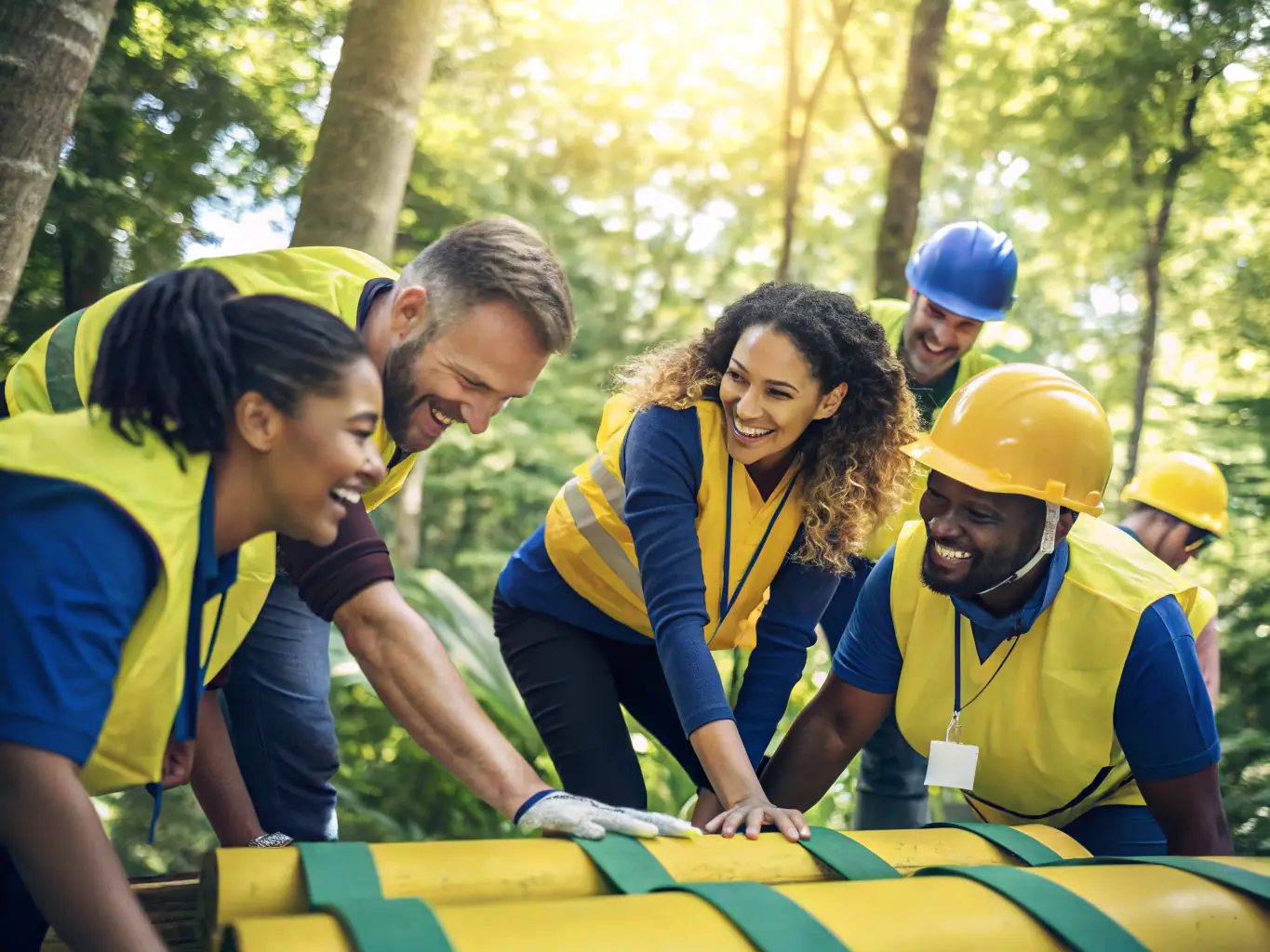 Participants at the Empowerment Retreat 2023, engaging in group activities and bonding with each other.